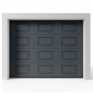 Garageport Takskjutport Modern Spegel Antracit, 2400x2125