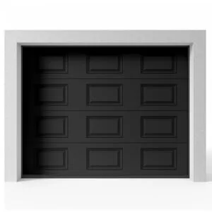 Garageport Takskjutport Modern Spegel Svart, 2500x2125