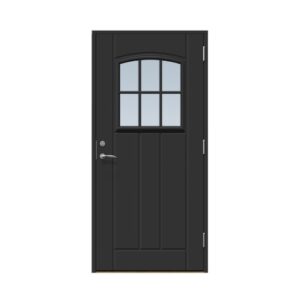 Ytterdörr Stabil Hittarp 9 x 20, Högerhängd, Svart