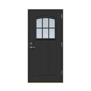Ytterdörr Stabil Hittarp 9 x 20, Högerhängd, Svart