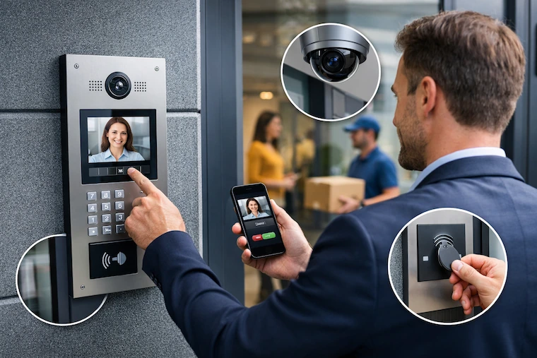 Porttelefon med digital display