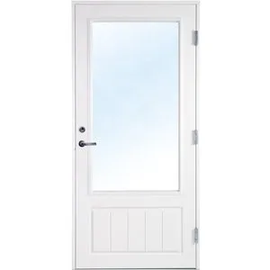 Altandörr med klarglas - Bröstningshöjd 600 mm + Tryckespaket