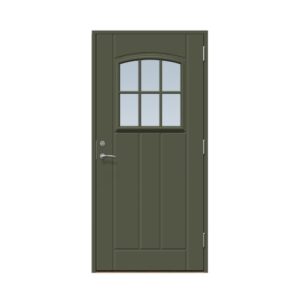 Ytterdörr Stabil Hittarp 9 X 21, Högerhängd, Olivgrön