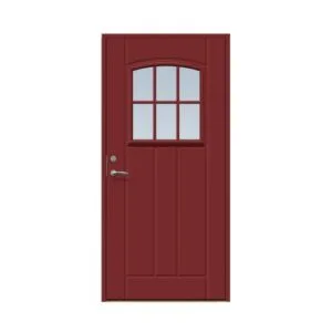 Ytterdörr Stabil Hittarp 9 X 21, Högerhängd, Röd