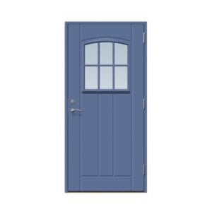 Ytterdörr Stabil Hittarp 9 X 21, Högerhängd, Skymningsblå