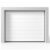 Garageport Takskjutport Modern Panel Vit, 2500×2125