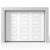 Garageport Takskjutport Modern Spegel Vit, 2500×2125
