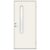 Ytterdörr Volga 10×21 med klarglas. Vit kulör med karm